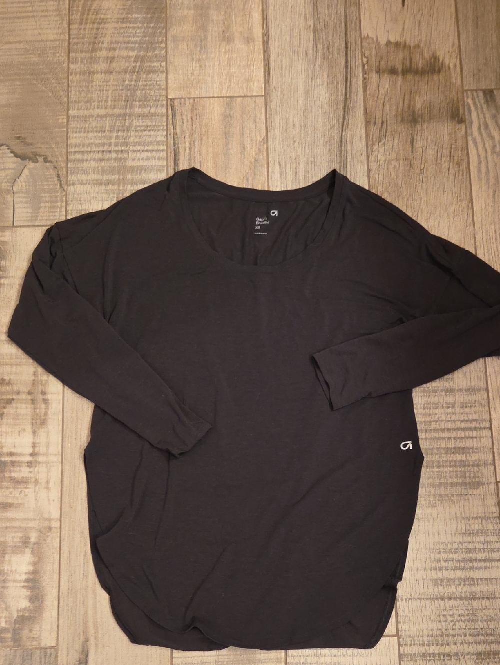 Gapfit Black Long Sleeve Scoop Neck Shirt